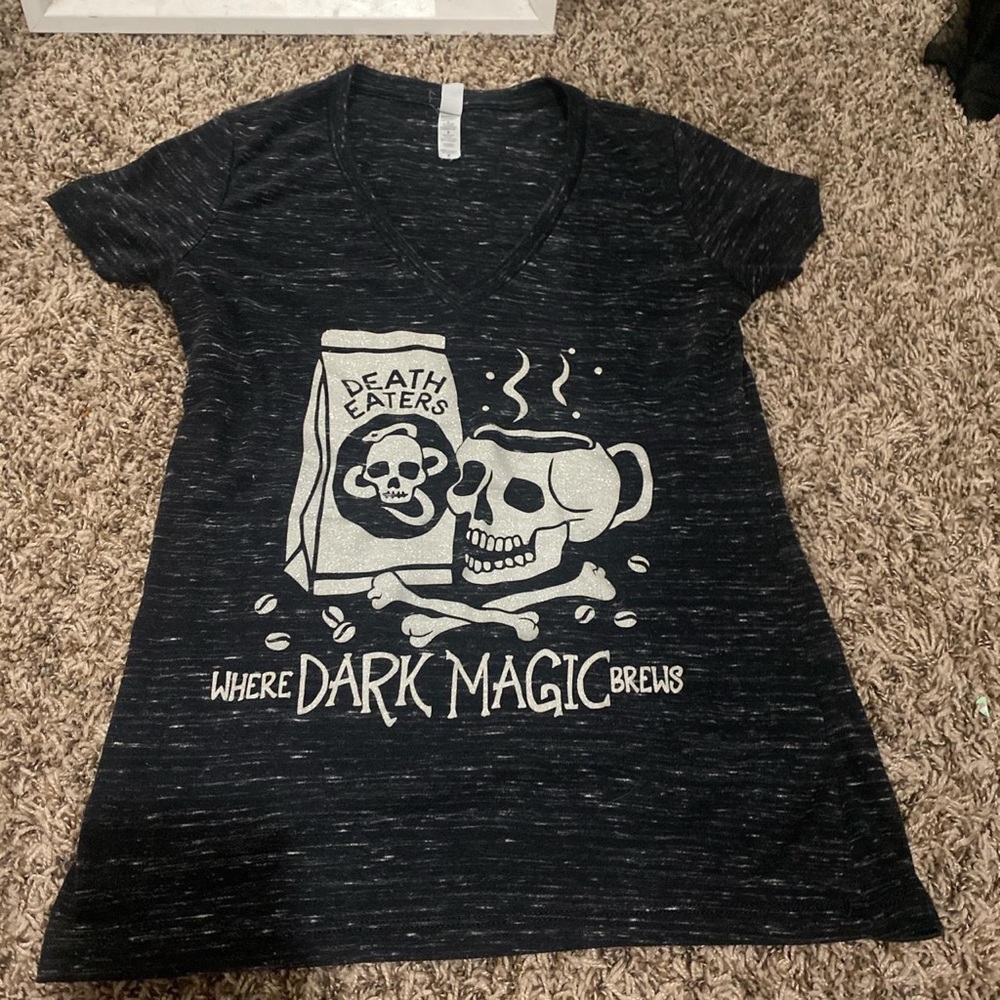 Death Coffee Shirt “Where dark magic Brews”
Size Medium